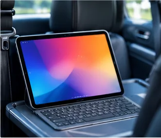車内で使うタブレット